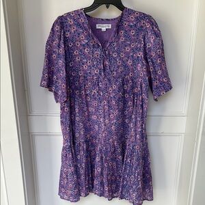 Emerson Fry India Collection Violet Wildflower Isla Dress Size XS/S